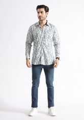 White Printed Shirt
